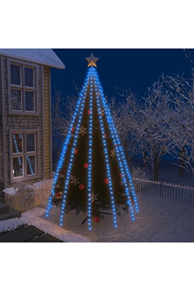 Concept Εγκατάσταση χριστουγεννιάτικου δέντρου 500 μπλε LED 500 cm για εσωτερ...