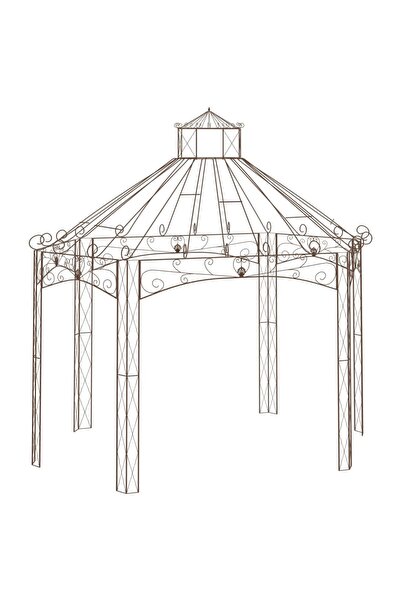 Concept Κιόσκι κήπου, αντίκα καφέ, 400x258x378 cm, σιδερένιο