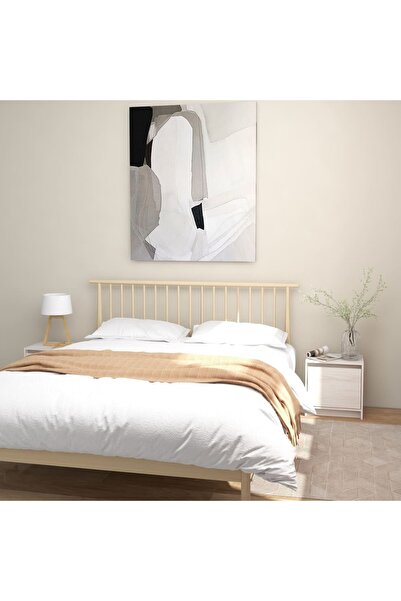 Concept Noptiere, 2 buc., alb, 40x30,5x40 cm, lemn masiv de pin