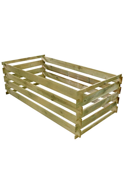 Concept Compostor cu stinghii, 160 x 80 x 58 cm, lemn de pin tratat