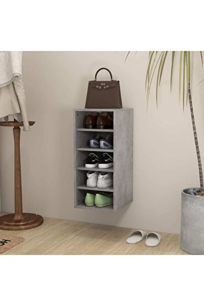 Concept Pantofar, gri beton, 31,5x35x70 cm, PAL