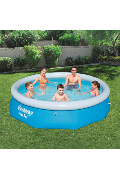BESTWAY Надуваем басейн Fast Set, 305 x 76 см, кръгъл, 57266
