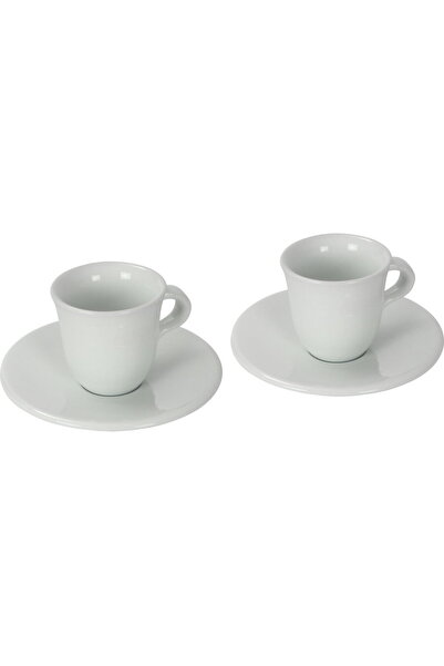 DELONGHİ Set of 2 DeLonghi espresso cups and 2 saucers, white