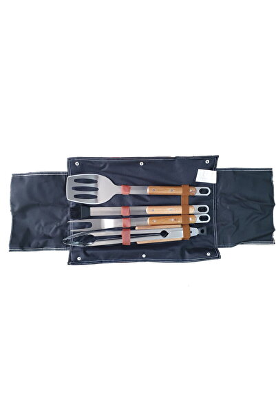 Tarrington House Tarrington House BBQ Accessory Set, 4 Pieces, Stainless Stee...