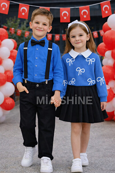 MİA SHİNE S Boy's 23 April 4-Piece Combination Suit