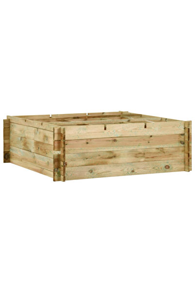 Concept Strat înălțat legume grădină, 120x120x40 cm, lemn de pin tratat