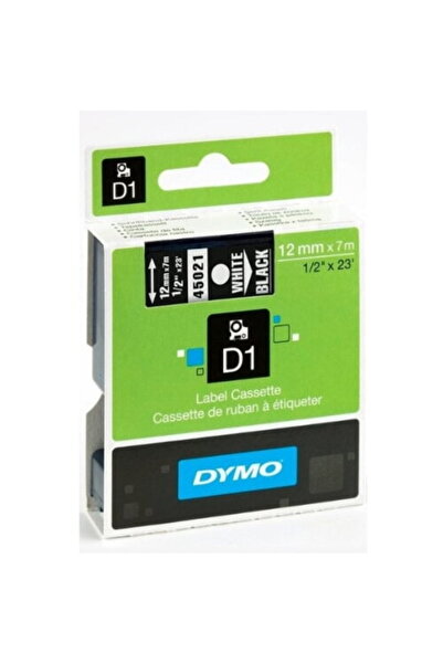 Dymo Printer label tape, DYMO, 12mm x 7m, White printing