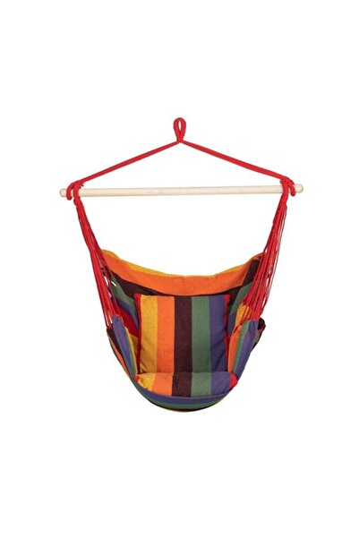 OEM Scaun suspendat tip hamac din bumbac, cu 2 perne, 150 kg, multicolor