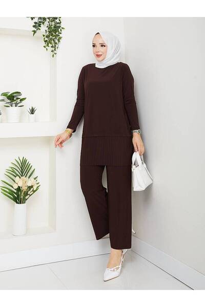 MODAMÜNASİP Tunic and Pleated Pants Set