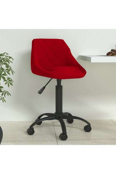 Concept Καρέκλα κουζίνας, κόκκινο του κρασιού, Βελούδο