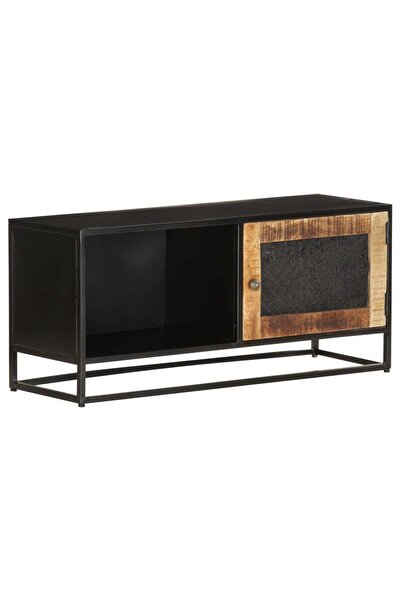 Concept Comodă TV, 90x30x40 cm, lemn de mango nefinisat