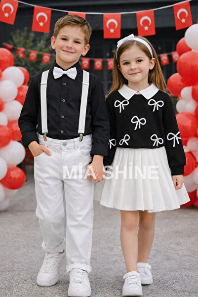 MİA SHİNE S Boy's 23 April 4-Piece Combination Suit