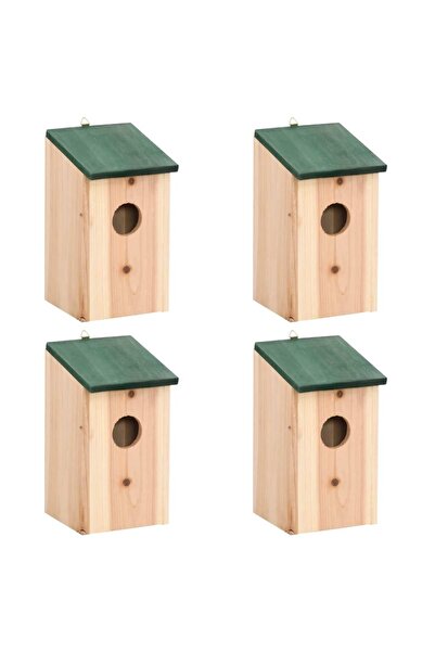 Concept Σπιτάκια πουλιών, 4 τεμ., 12x12x22 εκ., ξύλινα