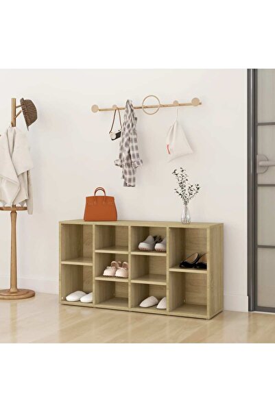 Concept Πάγκος παπουτσιών, δρυς sonoma, 103x30x54,5 cm, μοριοσανίδα