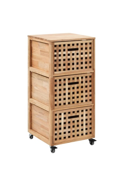 Concept Dulap de baie, 41 x 41 x 91 cm, lemn masiv de nuc