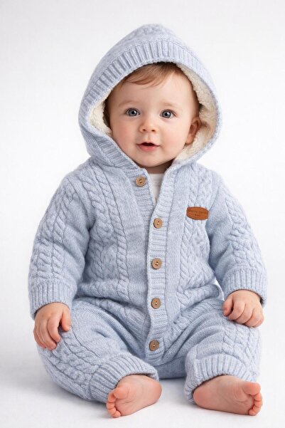 Pierre Cardin Baby Kapüşonlu Wellsoft Astronot Kozmonot Tulum
