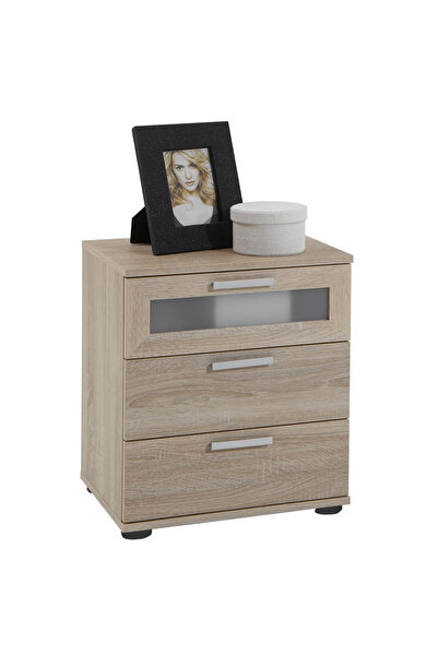 Fmd Κομοδίνο με 3 συρτάρια, δρυς