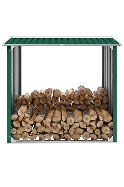 Concept Șopron depozitare lemne, verde, 172x91x154 cm, oțel galvanizat