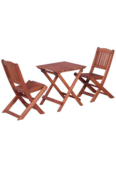 Concept Παιδικό σετ μπιστρό, 3 τεμάχια, από μασίφ ξύλο ευκαλύπτου