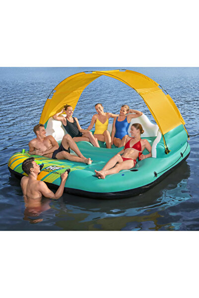 BESTWAY Insulă gonflabilă pentru 5 persoane Sunny Lounge 291x265x83 cm