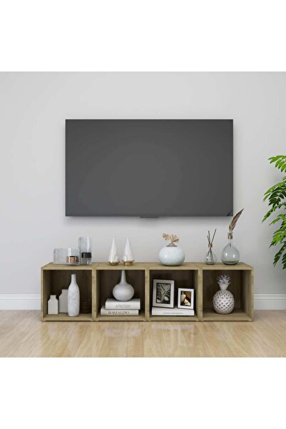 Concept Comode TV, 4 buc., stejar sonoma, 37x35x37 cm, PAL