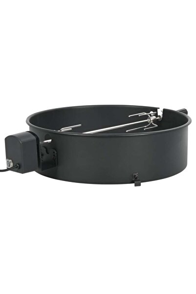 Concept Set de rotisor cu inel pentru grătar, negru, 57 cm