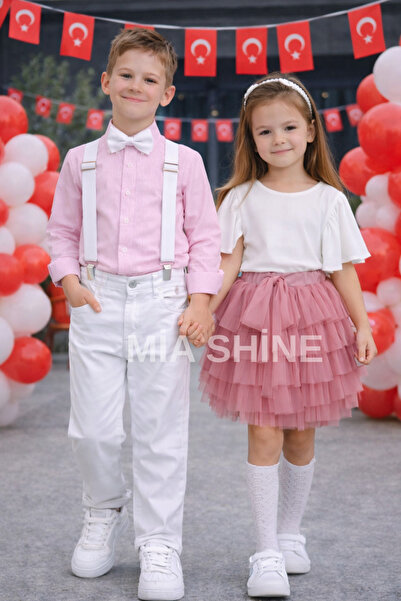 MİA SHİNE S Boy's 23 April 4-Piece Combination Suit