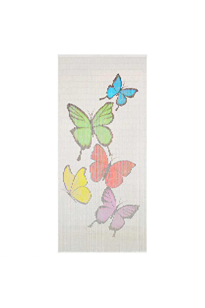 Concept Perdea de ușă pentru insecte, 90 x 200 cm, bambus