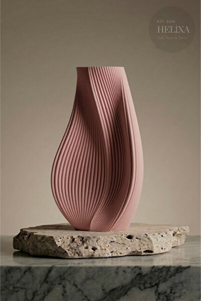 Smile3D Bohem Stil Özgün Formlu Dekoratif Vazo – 3D Yazıcı Üretimi – Lisanslı...