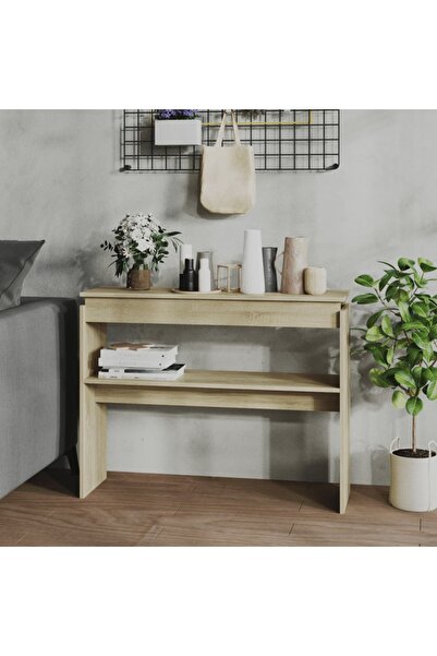 Concept Τραπέζι κονσόλας, δρυς sonoma, 102x30x80 cm, μοριοσανίδα