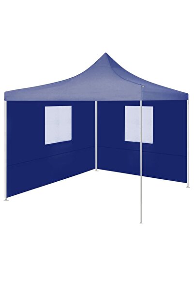 Concept Cort de petrecere pliabil cu 2 pereți, albastru, 2 x 2 m, oțel
