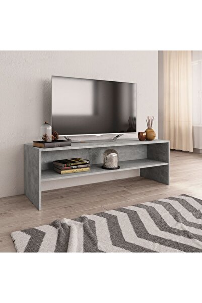Concept Comodă TV, gri beton, 120 x 40 x 40 cm, PAL