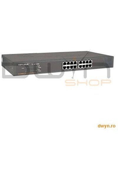 TP-LINK Switch 16 Ports 10/100, 1U 19-inch metal case