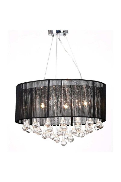 Concept Chandelier with 85 crystals, Black