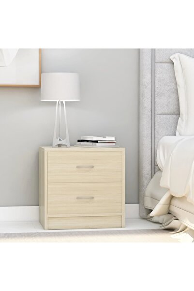 Concept Noptiere, 2 buc., stejar Sonoma, 40 x 30 x 40 cm, PAL