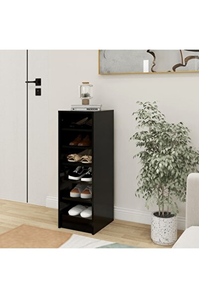 Concept Ράφι παπουτσιών, μαύρο, 31,5x35x90 cm, μοριοσανίδα