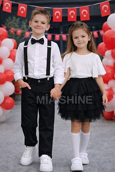 MİA SHİNE S Boy's 23 April 4-Piece Combination Suit