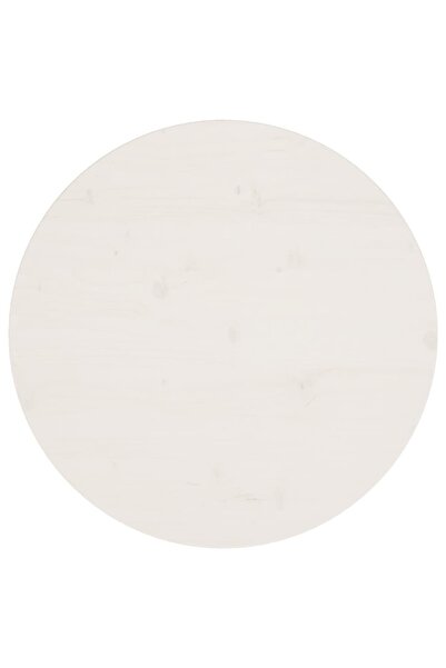 Concept Blat de masă, alb, Ø60x2,5 cm, lemn masiv de pin