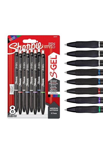Sharpie Gel Jel mürekkepli kalem, 0.7 mm, 8li Bls