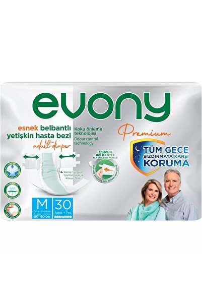 Evony Yetişkin Bezi Medium 30 Adet