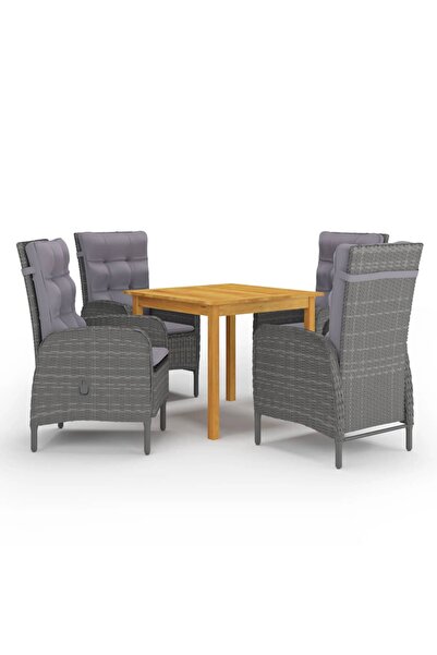 Concept Set mobilier de grădină, 5 piese, gri