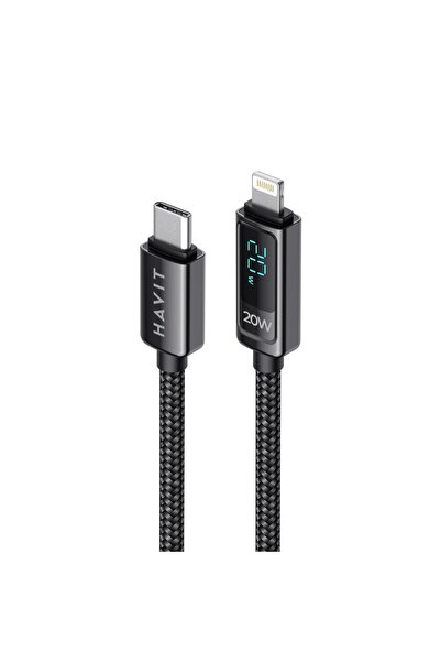 Havit CB6246 PD20W Type-C Lightning (Iphone) Göstergeli Şarj Kablosu