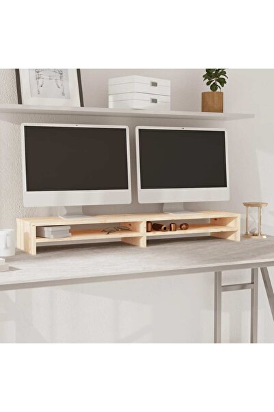 Concept Βάση οθόνης, 100x24x13 cm, μασίφ ξύλο πεύκου