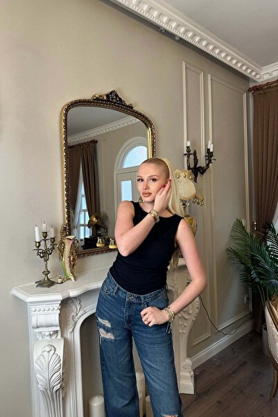 lizge giyim Boatneck Peplum Bluz