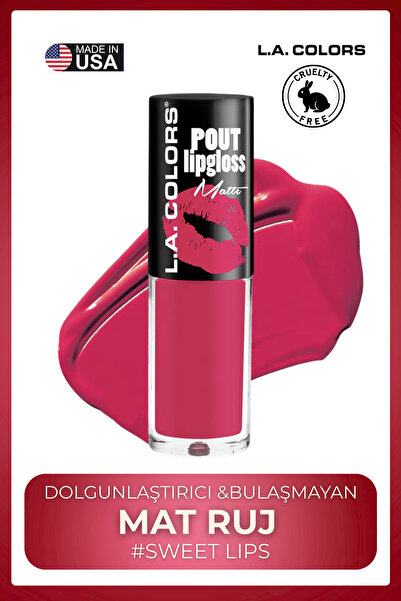 L.A Colors Pout Matte Lipgloss - Plumping & Smudge-Proof Matte Lipstick # Clg...