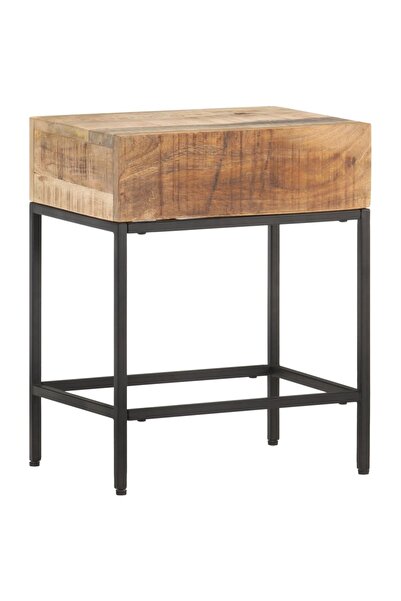 Concept Βοηθητικό τραπεζάκι, 40 x 30 x 50 εκ., μασίφ ξύλο μάνγκο, χωρίς φινίρ...
