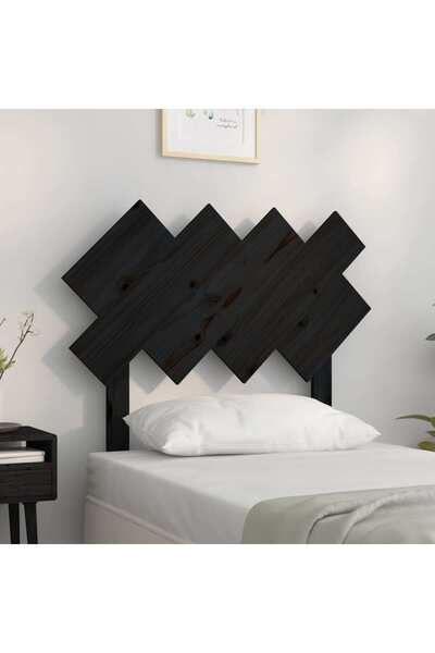 Concept Κομοδίνο, μαύρο, 92x3x81 cm, μασίφ ξύλο πεύκου