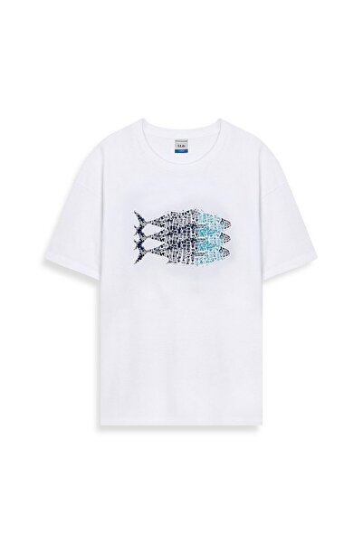 Ltb Printed White T-shirt