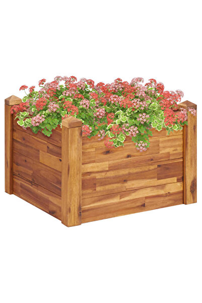 Concept Strat înălțat de grădină, 60x60x44 cm, lemn masiv de acacia