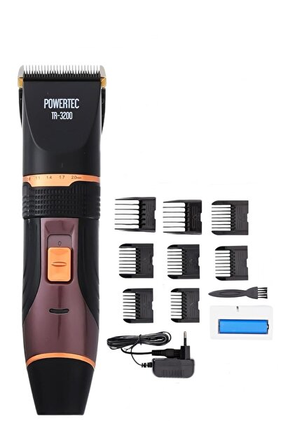 POWERTEC TR-3200 Profesyonel Şarjlı Saç Sakal Tıraş Makinesi